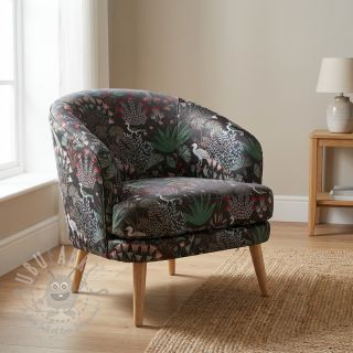 Dekorativno blago jacquard Botanic Paradise Bird