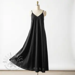 Bombažna tkanina WASHED black
