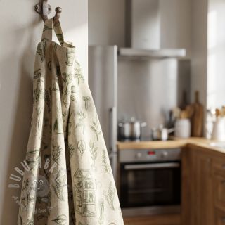 Dekorativno blago Linenlook Garden Plant Tool digital print