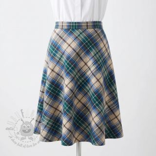 Bombažna tkanina YARN DYED CHECK BRUSHED blue