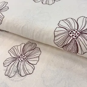 Viskoza z lanom EMBROIDERY Flower Maya natural