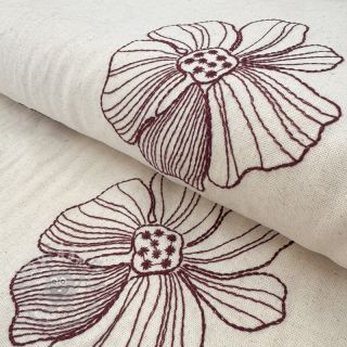 Viskoza z lanom EMBROIDERY Flower Maya natural