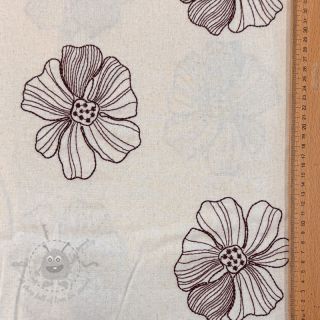 Viskoza z lanom EMBROIDERY Flower Maya natural