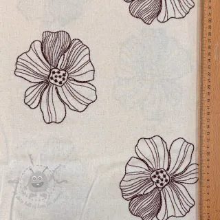 Viskoza z lanom EMBROIDERY Flower Maya natural