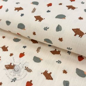 Dvoslojna gaza/muslin Forest animals ORGANIC SIMPLY NATURAL