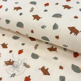 Dvoslojna gaza/muslin Forest animals ORGANIC SIMPLY NATURAL