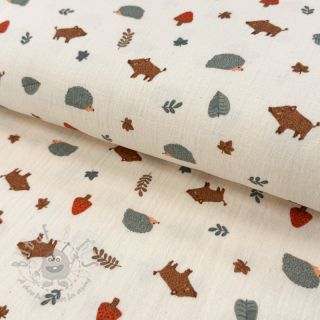 Dvoslojna gaza/muslin Forest animals ORGANIC SIMPLY NATURAL