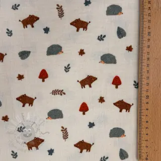 Dvoslojna gaza/muslin Forest animals ORGANIC SIMPLY NATURAL