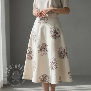 Viskoza z lanom EMBROIDERY Flower Maya natural