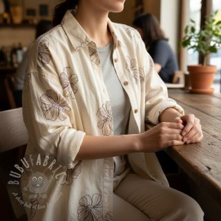 Viskoza z lanom EMBROIDERY Flower Maya natural