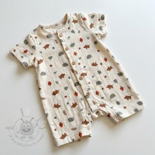 Dvoslojna gaza/muslin Forest animals ORGANIC SIMPLY NATURAL