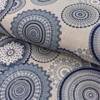 Dekorativno blago Linenlook premium Geometric mandala