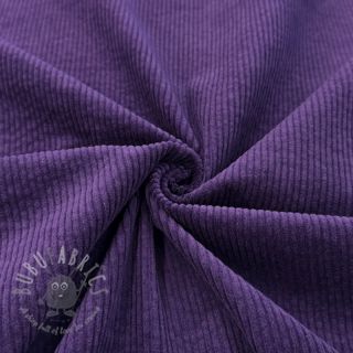 Žamet 6W WASHED STRETCH dark purple