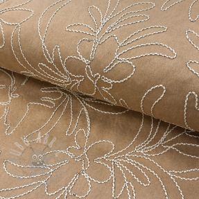 Semiš raztegljiv Tape flower beige