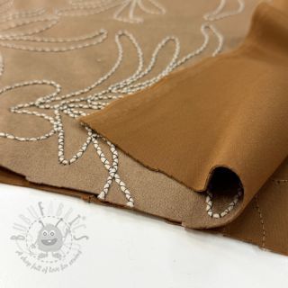 Semiš raztegljiv Tape flower beige