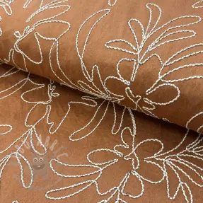 Semiš raztegljiv Tape flower cinnamon