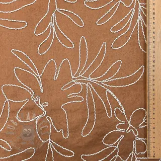 Semiš raztegljiv Tape flower cinnamon