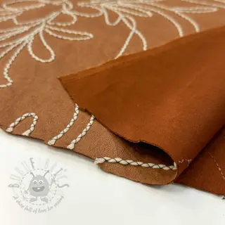 Semiš raztegljiv Tape flower cinnamon