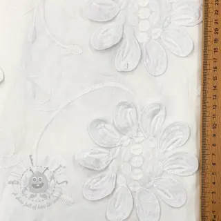 Bombažna tkanina EMBROIDERY Bellagio white