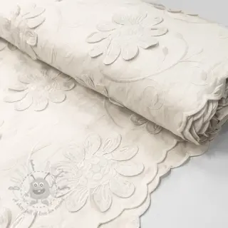 Bombažna tkanina EMBROIDERY Bellagio off white