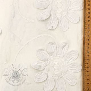 Bombažna tkanina EMBROIDERY Bellagio off white