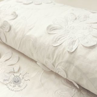 Bombažna tkanina EMBROIDERY Bellagio off white