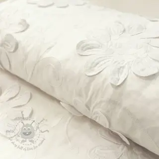 Bombažna tkanina EMBROIDERY Bellagio off white