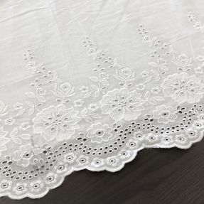 Bombažna tkanina EMBROIDERY Leon border