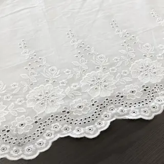 Bombažna tkanina EMBROIDERY Leon border