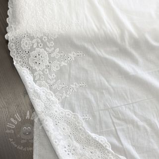 Bombažna tkanina EMBROIDERY Leon border