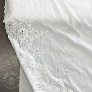 Bombažna tkanina EMBROIDERY Leon border