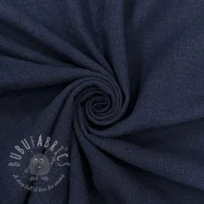 Bombažna tkanina SLUB WASHED navy