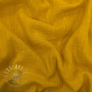 Bombažna tkanina SLUB WASHED ochre