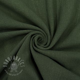Bombažna tkanina SLUB WASHED army green