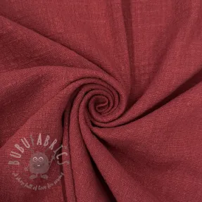 Bombažna tkanina SLUB WASHED wine red