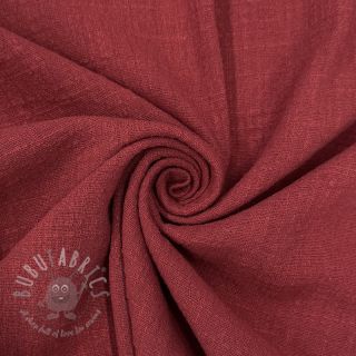 Bombažna tkanina SLUB WASHED wine red