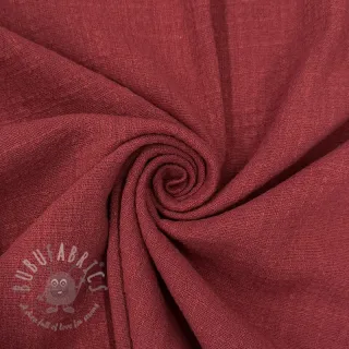 Bombažna tkanina SLUB WASHED wine red