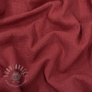 Bombažna tkanina SLUB WASHED wine red