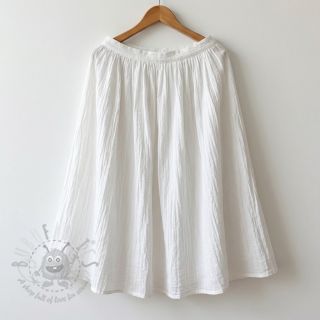 Bombažna tkanina WASHED white