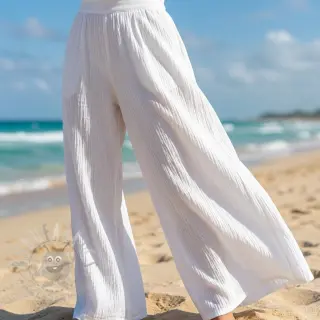 Bombažna tkanina WASHED white