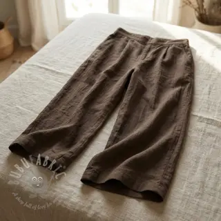 Bombažna tkanina WASHED taupe