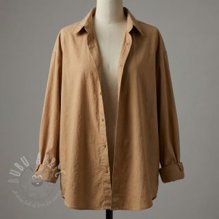 Bombažna tkanina WASHED cinnamon