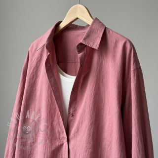 Bombažna tkanina WASHED dark blush