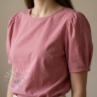 Bombažna tkanina WASHED dark blush