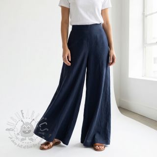 Bombažna tkanina WASHED navy