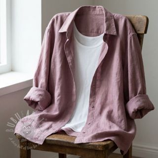 Bombažna tkanina SLUB WASHED lavender