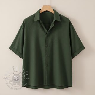 Bombažna tkanina SLUB WASHED army green