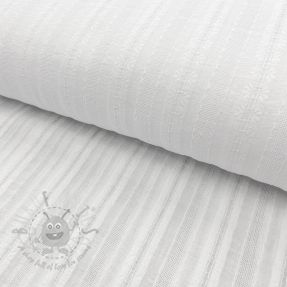 Bombažna tkanina DOBBY Stripe off white