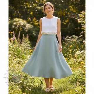 Bombažna tkanina SLUB WASHED blue