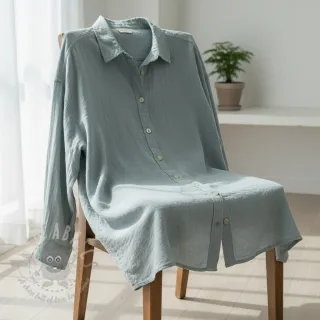 Bombažna tkanina SLUB WASHED blue
